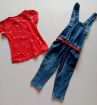 Picture of MDL00211 :: Size:18-24 Months :: Girls Dungarees