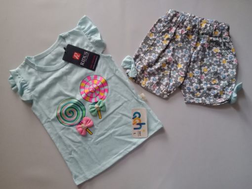 Picture of MDL00710 :: Size:18-24 Months :: Girls Top and Shorts Set