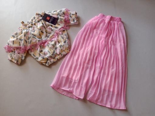 Picture of MDL00985 :: Size:4-5 Years :: Girls Top And Palazo Set