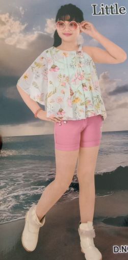 Picture of MDL01180  :: Size:6-7 Years  :: Girls Top And Shorts Set