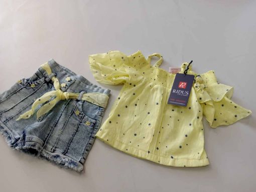 Picture of MDL01203 :: Size:5-6 Years :: Girls Top And Shorts Set