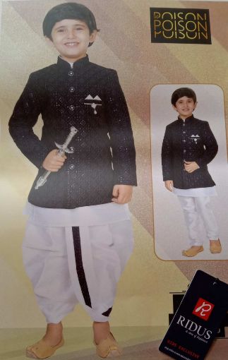 Picture of MDL01360 :: Size:8-9 Years :: Boys Party Wear-Sherwani and Dhoti Sets