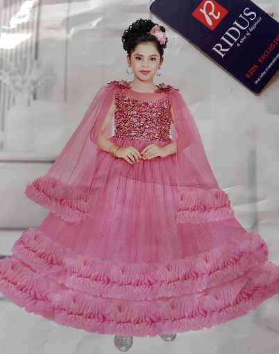 Picture of MDL01369 :: Size:8-9 Years :: Designer Frocks