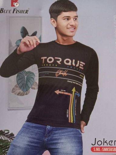 Picture of MDL01556 :: Size:3-4 Years :: Boys Full Sleave T Shirt