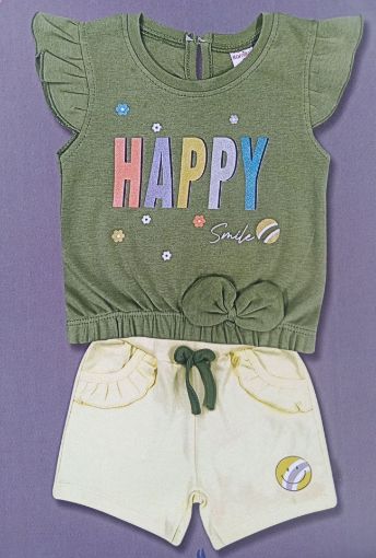 Picture of MDL01728 :: Size:18-24 Months :: Girls Top And Shorts Set