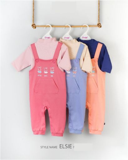 Picture of MDL02019 :: Size:6-9 Months :: Girls Dungarees