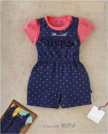 Picture of MDL02034 :: Size:3-6 Months :: Girls Dungarees