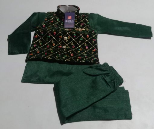 Picture of MDL02044 :: Size:9-12 Months :: Boys Party Wear-Sherwani and Dhoti Sets