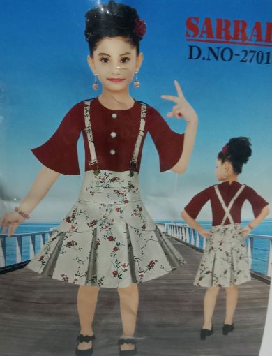 Picture of MDL02075 :: Size:7-8 Years :: Girls Dungarees