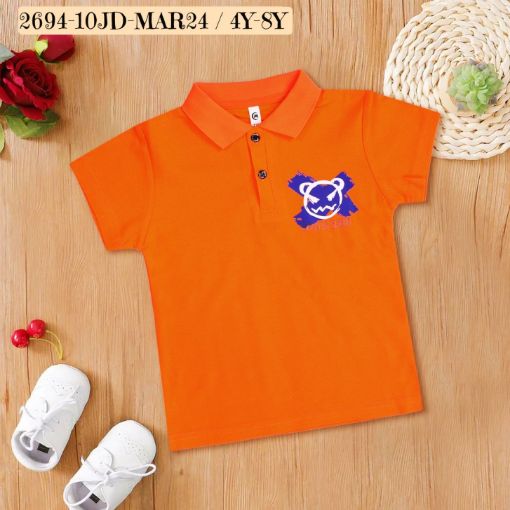 Picture of MDL02116 :: Size:4-5 Years :: Boys T-Shirt (With Collar)