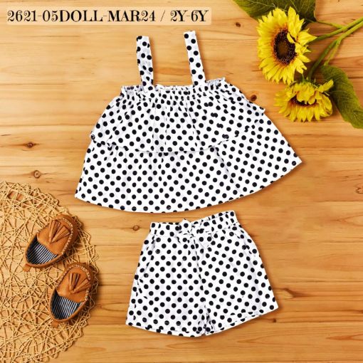 Picture of MDL02141 :: Size:4-5 Years :: Girls Top And Shorts Set