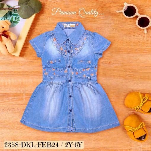 Picture of MDL02166 :: Size:3-4 Years :: Casual Frocks