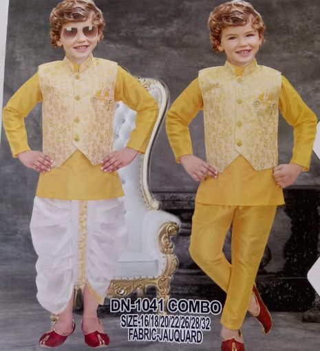 Picture of MDL02047 :: Size:2-3 Years :: Boys Party Wear-Sherwani and Dhoti Sets