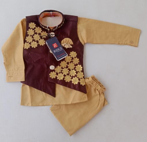 Picture of MDL02053 :: Size:18-24 Months :: Boys Party Wear-Sherwani and Dhoti Sets