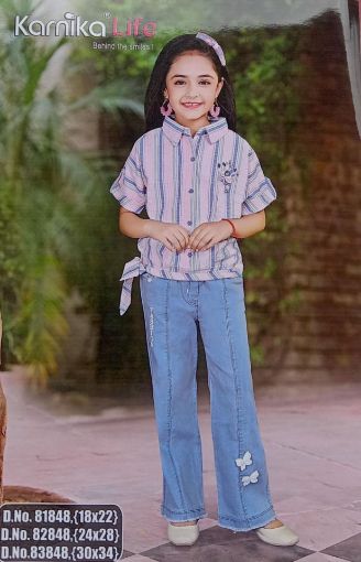 Picture of MDL02259 :: Size:6-7 Years :: Girls Top And Pant Set