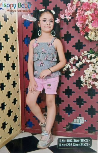 Picture of MDL02297 :: Size:6-7 Years :: Girls Top And Shorts Set