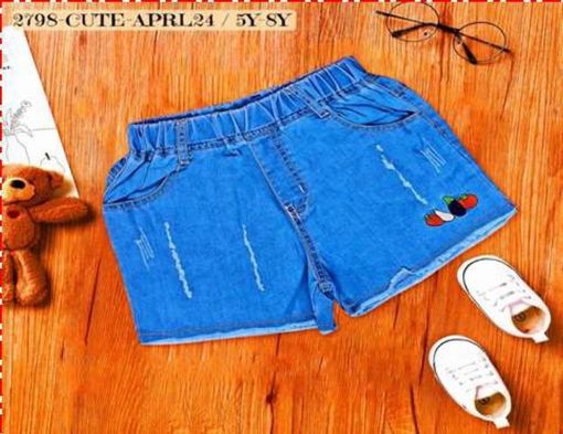 Picture of MDL02469 :: Size:9-10 Years :: Girls Casual Shorts and 3/4th