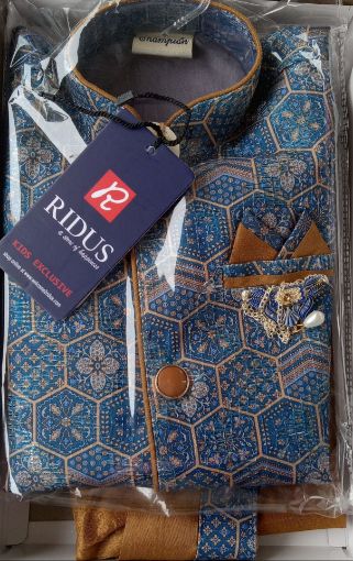 Picture of MDL02529 :: Size:12-18 Months :: Boys Party Wear-Sherwani and Dhoti Sets
