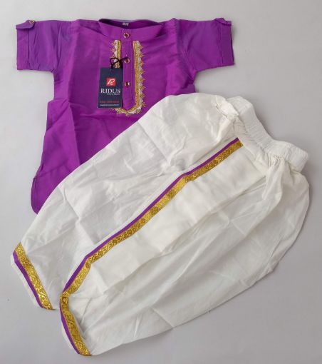 Picture of MDL02589 :: Size:5-6 Years :: Boys Party Wear-Sherwani and Dhoti Sets