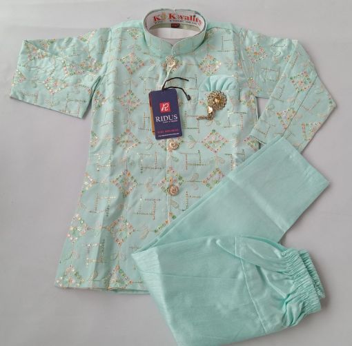 Picture of MDL02603 :: Size:4-5 Years :: Boys Party Wear-Sherwani and Dhoti Sets