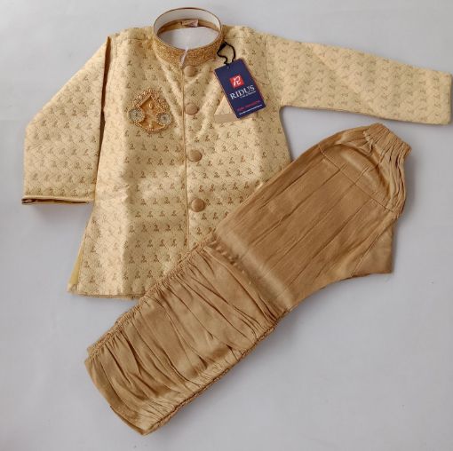 Picture of MDL02608 :: Size:6-7 Years :: Boys Party Wear-Sherwani and Dhoti Sets