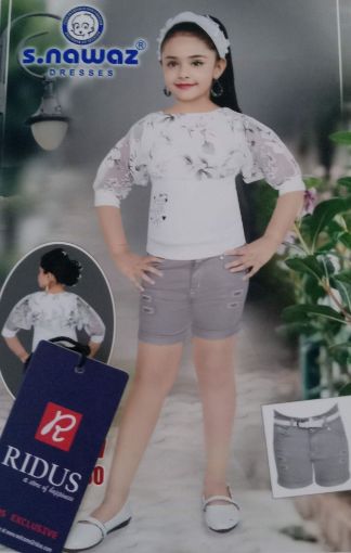 Picture of MDL02647 :: Size:5-6 Years :: Girls Top And Shorts Set