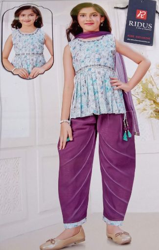 Picture of MDL02746 :: Size:10-11 Years :: Girls Top And Palazo Set