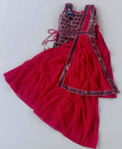 Picture of MDL02752 :: Size:4-5 Years :: Girls Top And Palazo Set