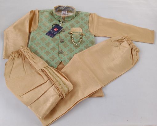 Picture of MDL02773 :: Size:5-6 Years :: Boys Party Wear-Sherwani and Dhoti Sets