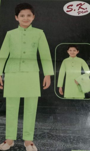 Picture of MDL02804 :: Size:9-10 Years :: Boys Party Wear-Sherwani and Dhoti Sets