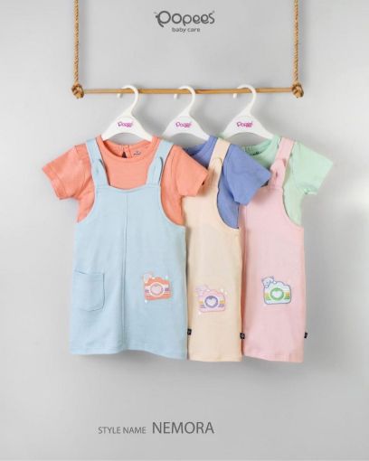 Picture of MDL02916 :: Size:3-6 Months :: Girls Dungarees