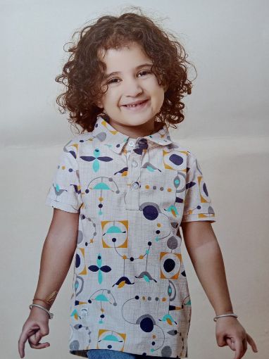 Picture of MDL03065 :: Size:4-5 Years :: Boys T-Shirt (With Collar)