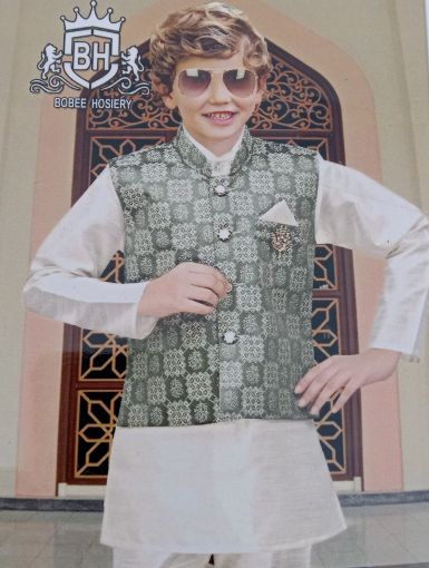 Picture of MDL03139 :: Size:8-9 Years :: Boys Party Wear-Sherwani and Dhoti Sets