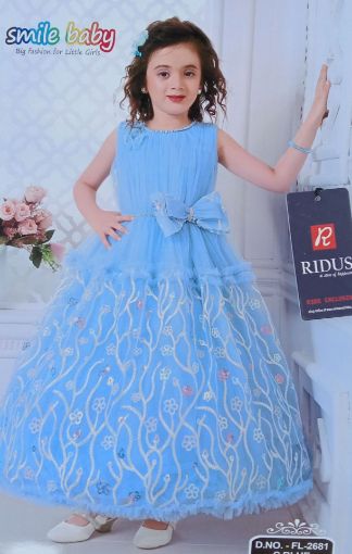 Picture of MDL03282 :: Size:5-6 Years :: Designer Frocks