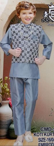 Picture of MDL03366 :: Size:2-3 Years :: Boys Party Wear-Sherwani and Dhoti Sets