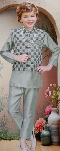 Picture of MDL03366 :: Size:2-3 Years :: Boys Party Wear-Sherwani and Dhoti Sets