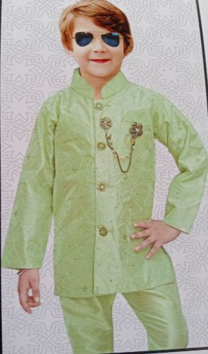 Picture of MDL03369 :: Size:5-6 Years :: Boys Party Wear-Sherwani and Dhoti Sets