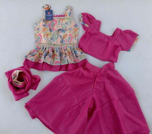 Picture of MDL03390 :: Size:2-3 Years :: Girls Top And Palazo Set