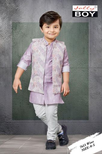 Picture of MDL03406 :: Size:12-18 Months :: Boys Party Wear-Sherwani and Dhoti Sets