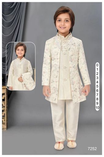 Picture of MDL03408 :: Size:5-6 Years :: Boys Party Wear-Sherwani and Dhoti Sets