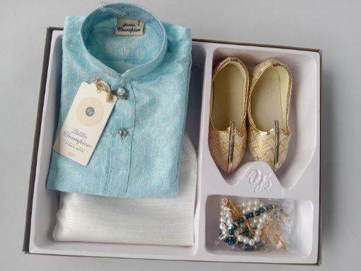 Picture of MDL03585 :: Size:12-18 Months :: Boys Party Wear-Sherwani and Dhoti Sets