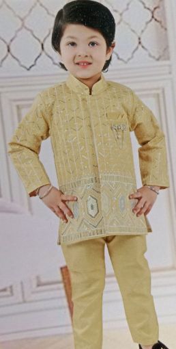 Picture of MDL03593 :: Size:2-3 Years :: Boys Party Wear-Sherwani and Dhoti Sets