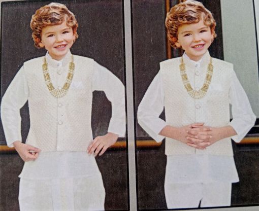 Picture of MDL03594 :: Size:18-24 Months :: Boys Party Wear-Sherwani and Dhoti Sets