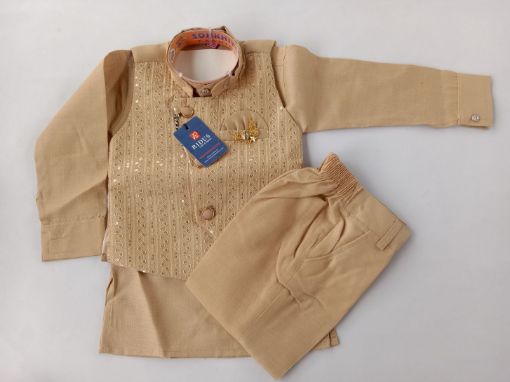Picture of MDL03598 :: Size:2-3 Years :: Boys Party Wear-Sherwani and Dhoti Sets