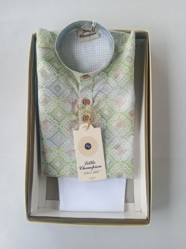 Picture of MDL03636 :: Size:9-12 Months :: Boys Party Wear-Sherwani and Dhoti Sets