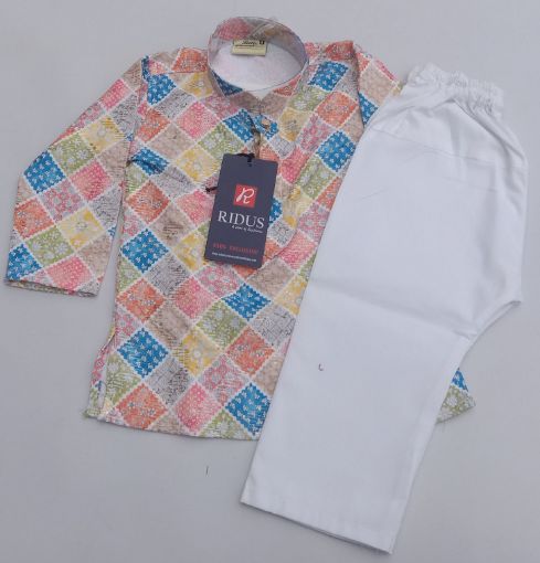 Picture of MDL03636 :: Size:9-12 Months :: Boys Party Wear-Sherwani and Dhoti Sets