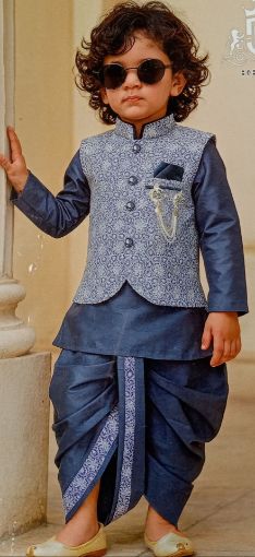 Picture of MDL03709 :: Size:18-24 Months :: Boys Party Wear-Sherwani and Dhoti Sets