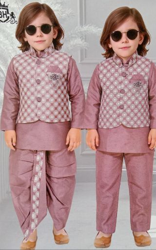 Picture of MDL03710 :: Size:9-12 Months :: Boys Party Wear-Sherwani and Dhoti Sets