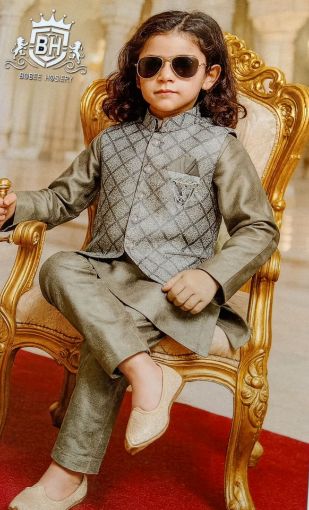 Picture of MDL03711 :: Size:2-3 Years :: Boys Party Wear-Sherwani and Dhoti Sets
