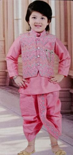 Picture of MDL03712 :: Size:4-5 Years :: Boys Party Wear-Sherwani and Dhoti Sets